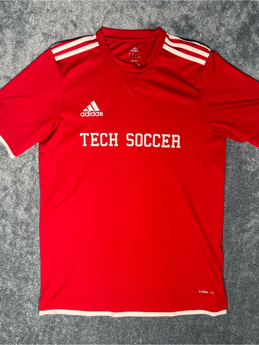 Adidas Tech Soccer Red ClimaLite Jersey Small